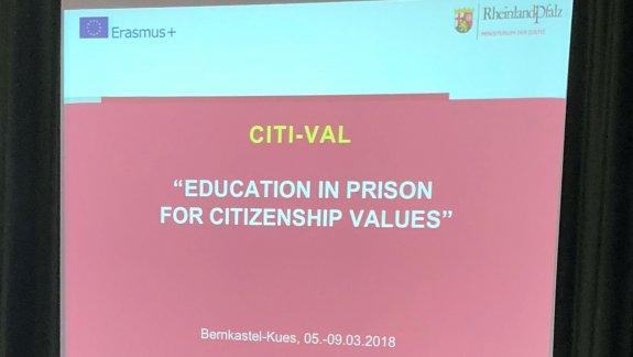 CITI-VAL (Education in Prison for Citizenship Values) Almanya Hareketliliği