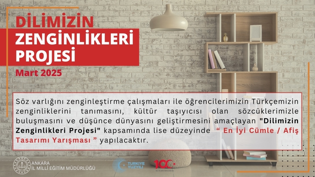 Dilimizin Zenginlikleri Projesi Kapsamında 2025 Yılı Mart Şartnamesi Yayınlandı